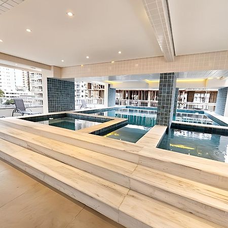 Apto Com Lazer Completo, Piscina, Ar, Mercadinho E Pet Friendly A 1 Min Da Praia Praia Grande (Santos) Exteriör bild